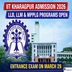 IIT Kharagpur Extends Applications Deadline for LLB LLM and MPPLG Admission 2026; Exam on March 29